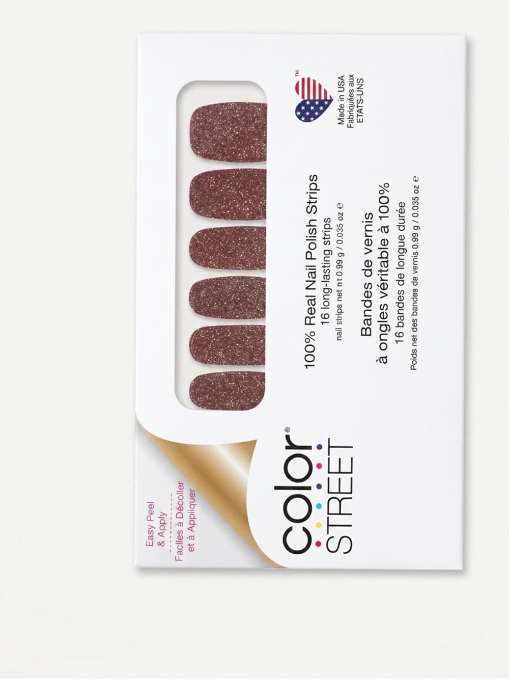 Color Street “Sahara Jewel” Glitter Nail Polish Strips NWT